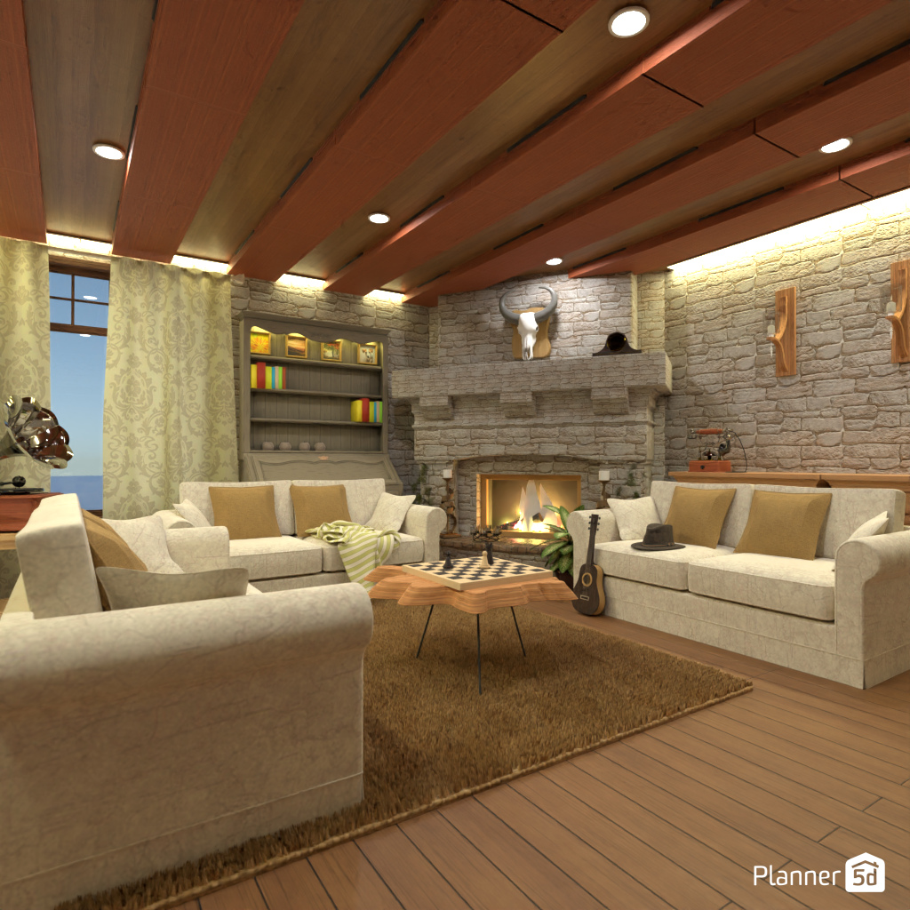 Sala de Estar Estilo Country #20144171 by Editors Choice