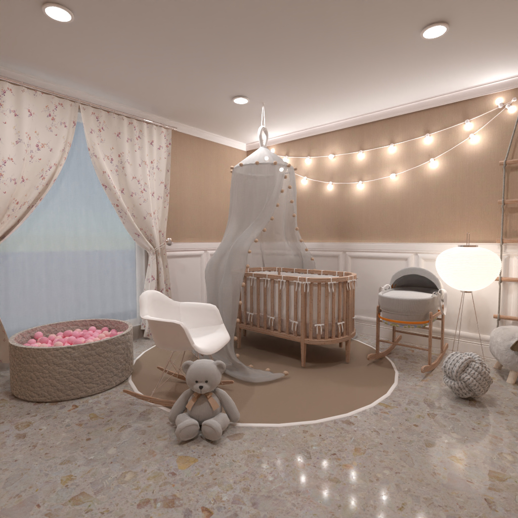 Pink Baby Bedroom #11696732 by Editors Choice