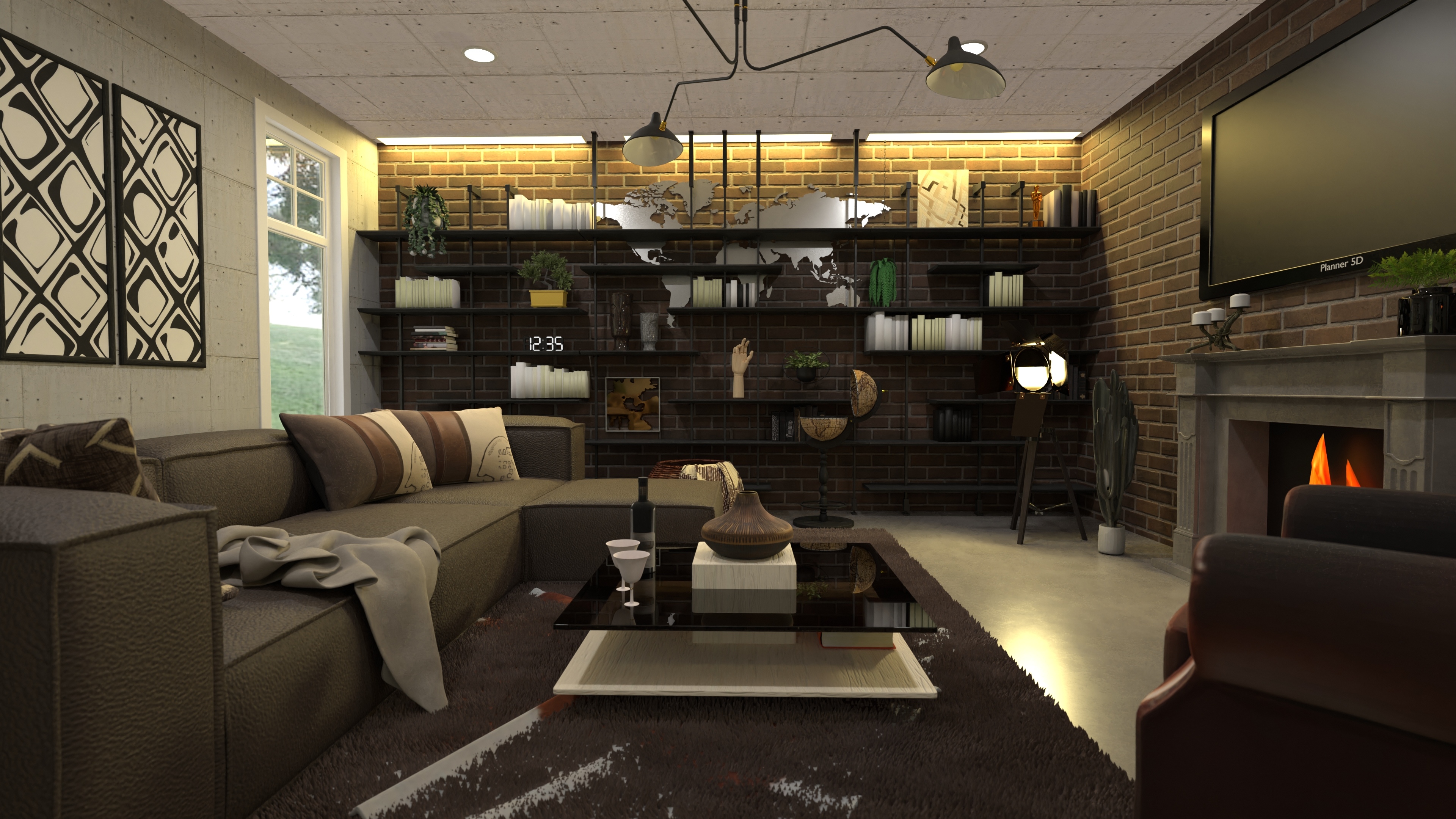 Men's Living Room #26261528 by Moonface