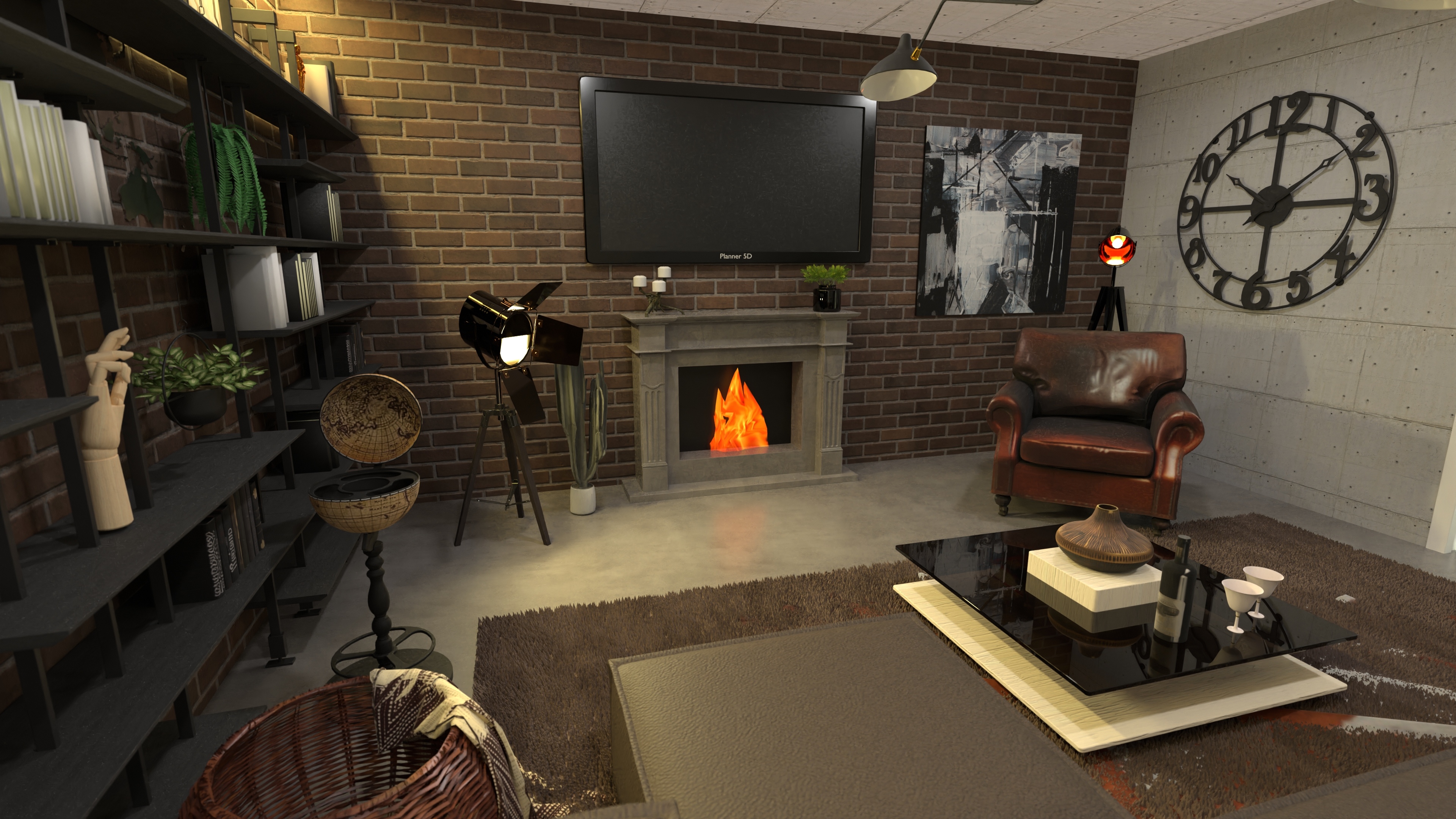 Men's Living Room n.2 #26261568 by Moonface