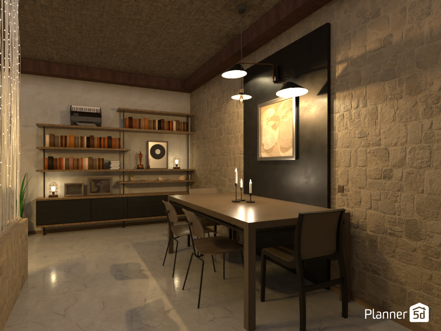 industrial living room ( dining part ) #8183053 by Løu.