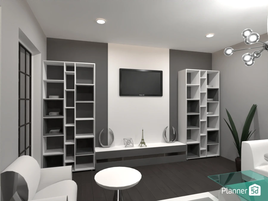 Luxurious gray living room #3060744 by Huzaifah Al-Quraishi