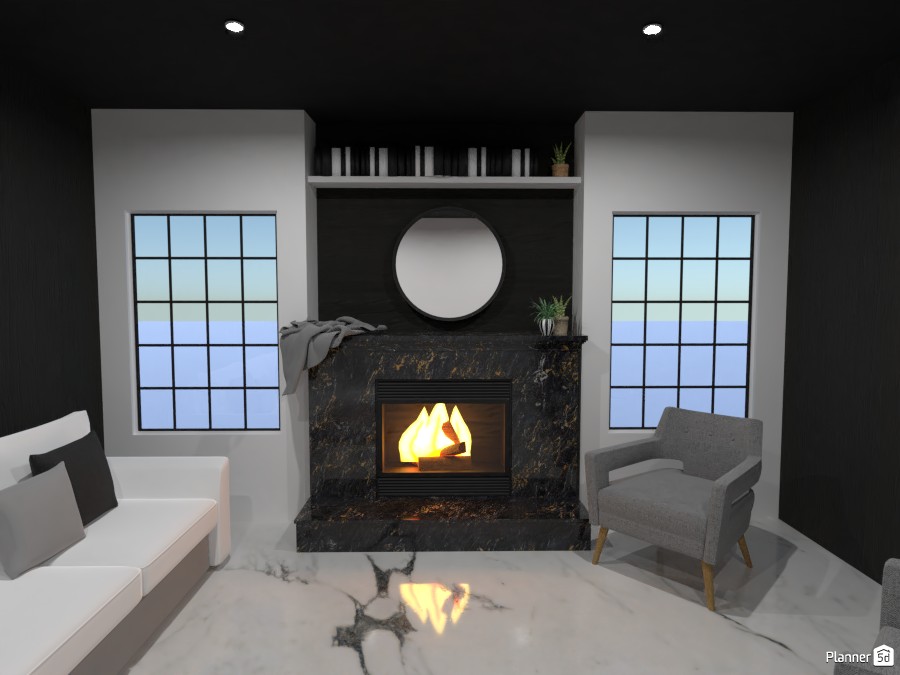 Room with fire place I Design Battle 5484801 by Arin image