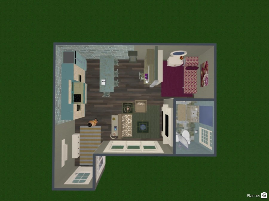 Burgunday Bedroom #79261 by Cynthia Patillo