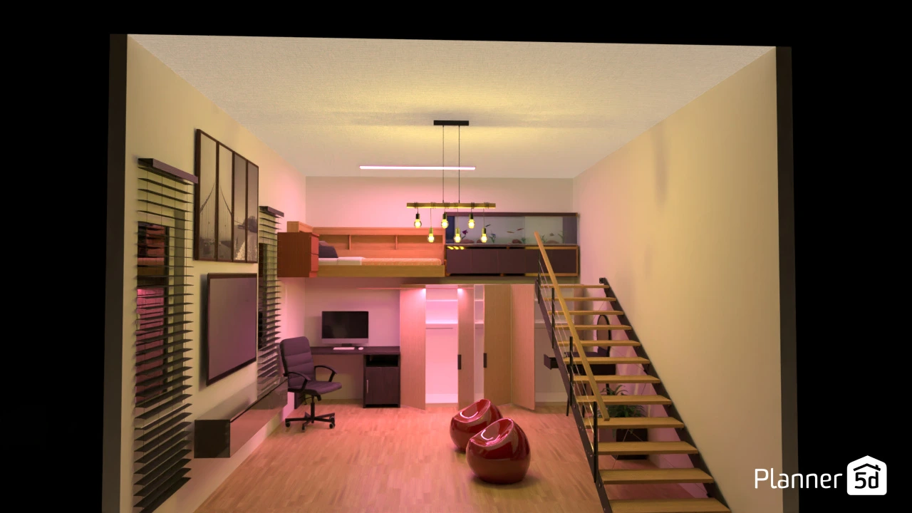 Habitación doble altura #126487 by Luis Enrique Lozza