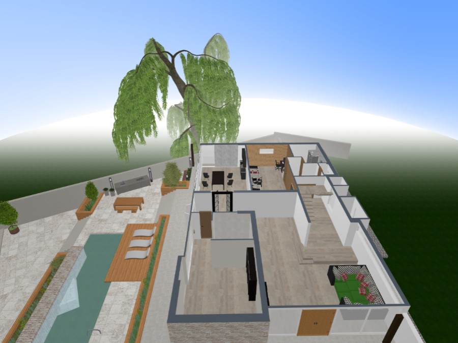 Modern patio #25898328 by User 176069528