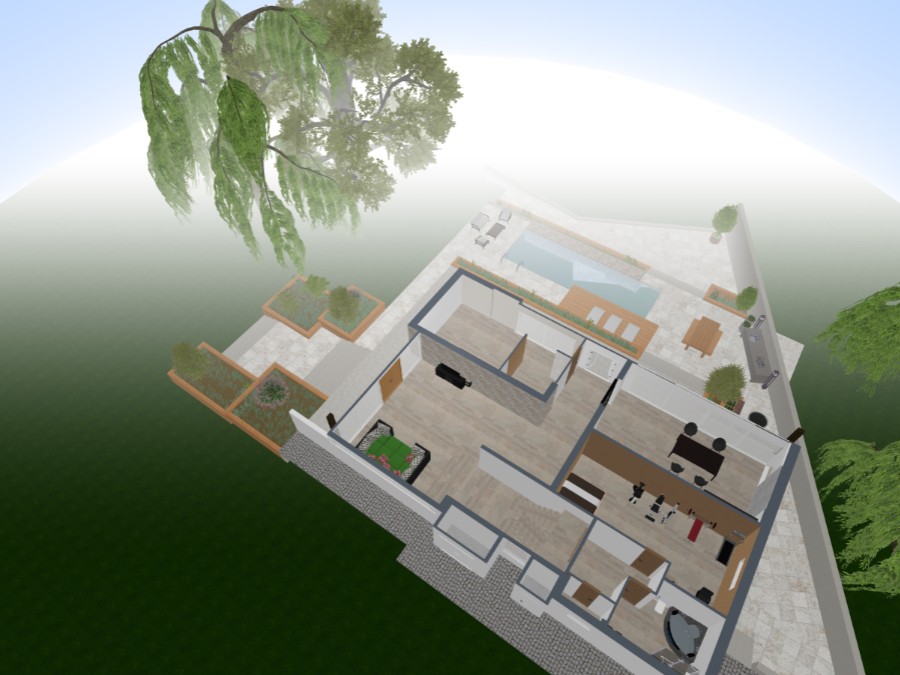 Modern patio #25898288 by User 176069528