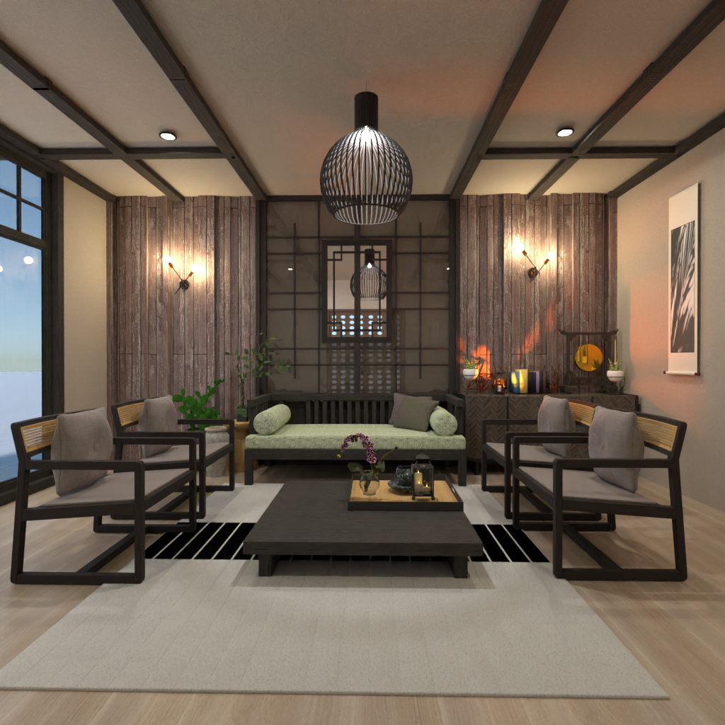 Japanese-style Living Room #15363127 by Editors Choice