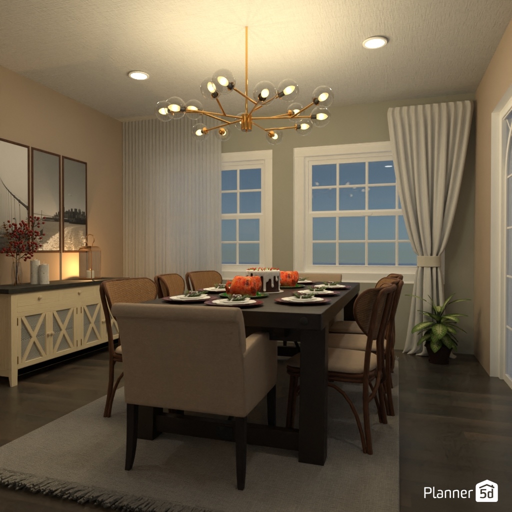 DB: Thanksgiving Day - room shell copy #23490274 by Editors Choice