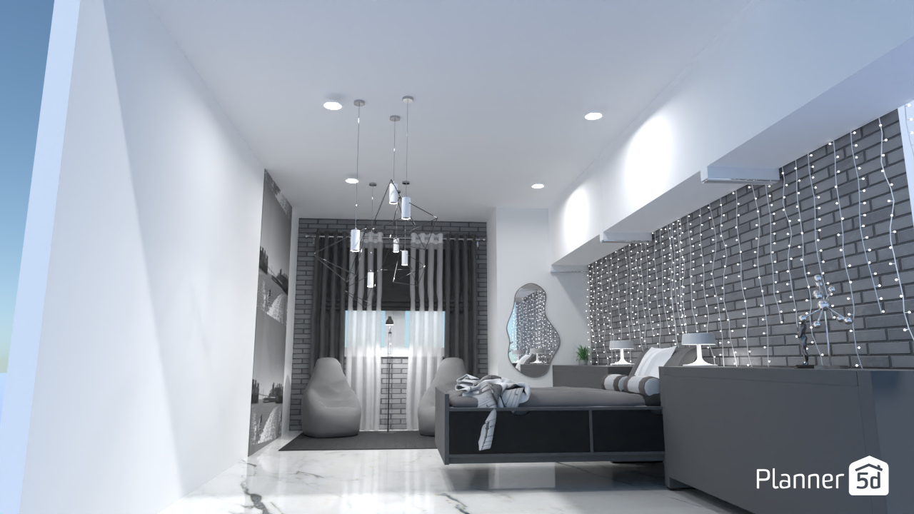 Grey Bedroom #7646770 by Joanna Demetriou