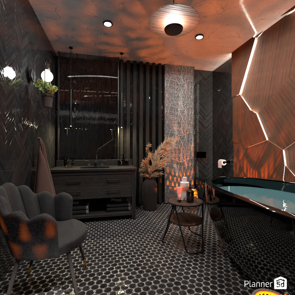 Dark Bathroom #17643159 by Editors Choice