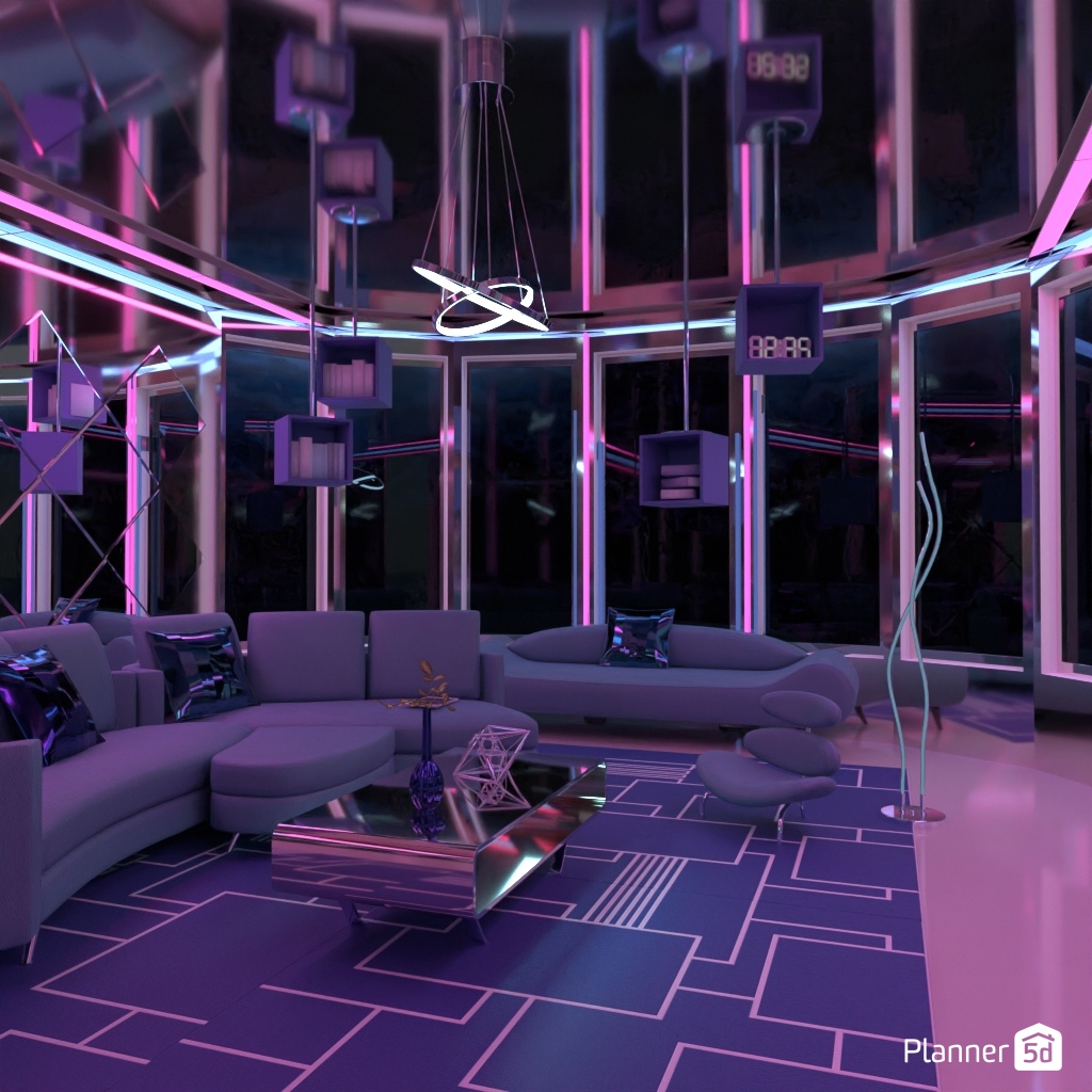 Sala de Estar Futurista #33790016 by Editors Choice