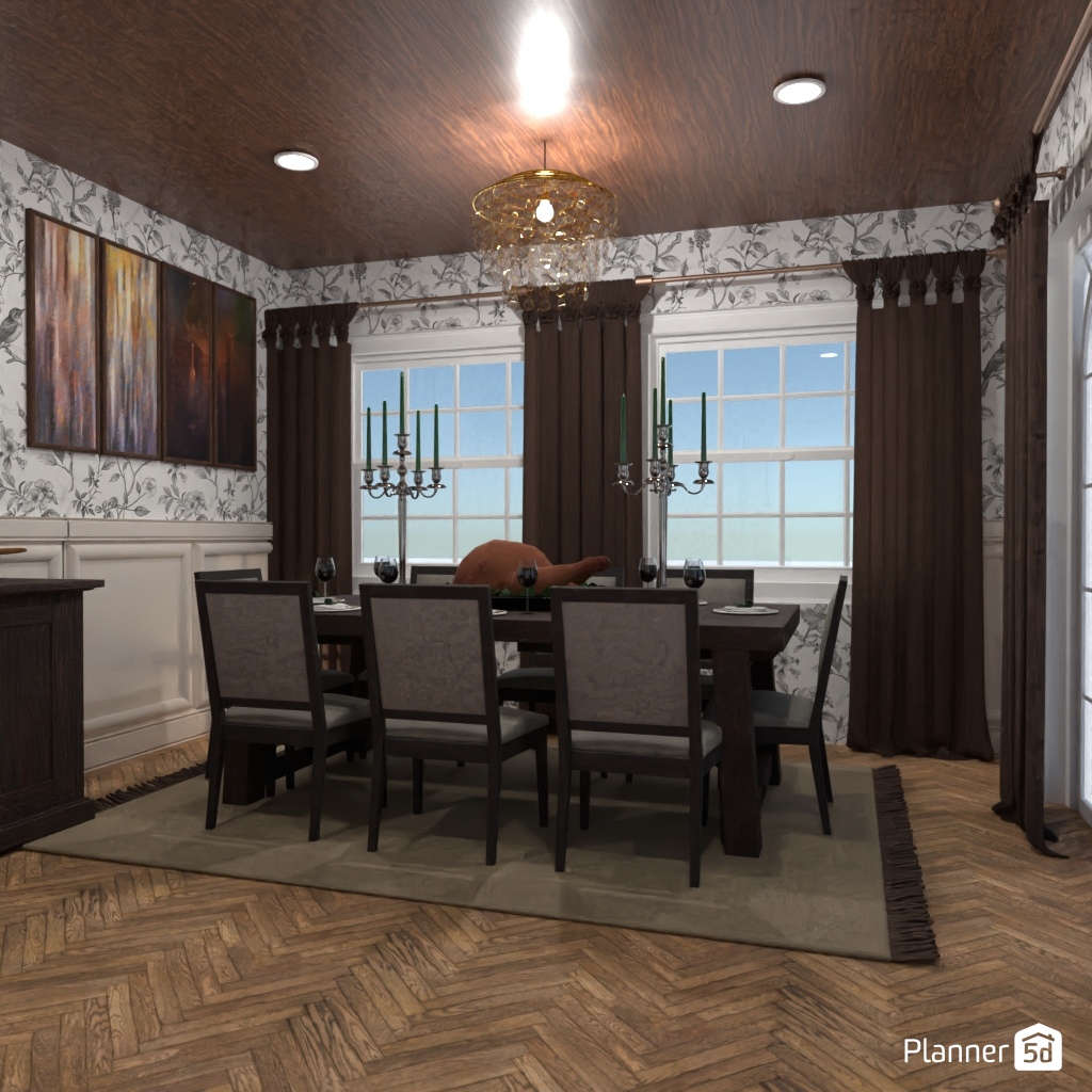 DB: Thanksgiving Day - room shell copy #23456523 by Editors Choice