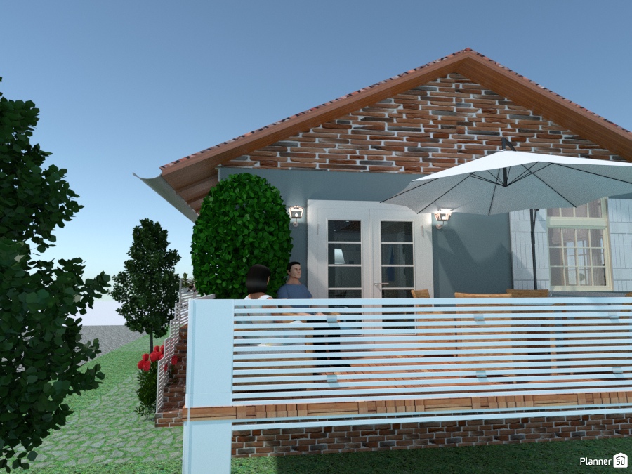 lodge near the lake - terrace #1580794 by Chiara Meazza