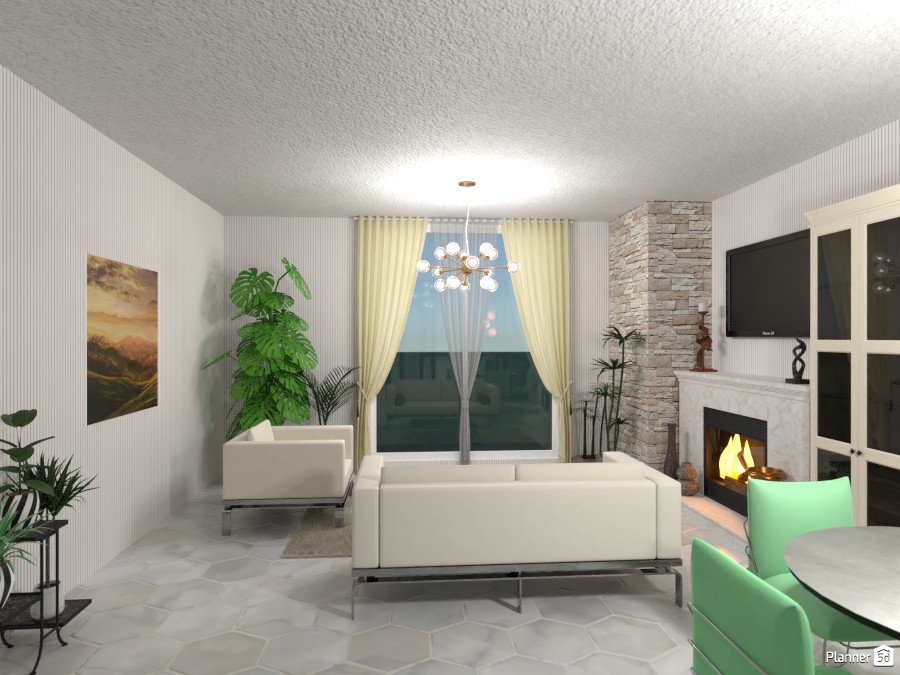 Гостиная --столовая #4445074 by Olga