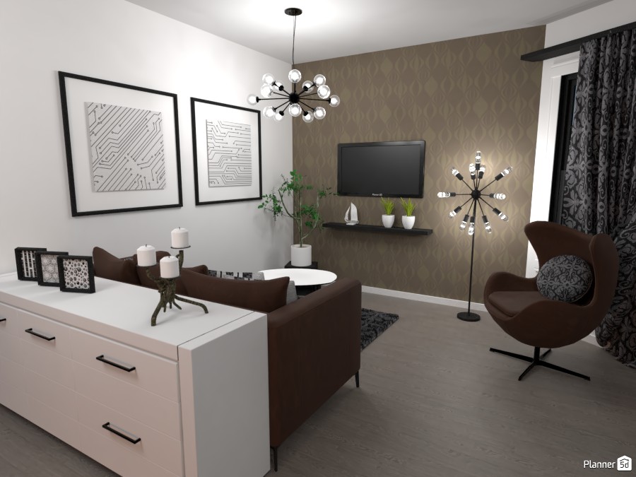 Dining and living room: Living room. #3761405 от Potato chip