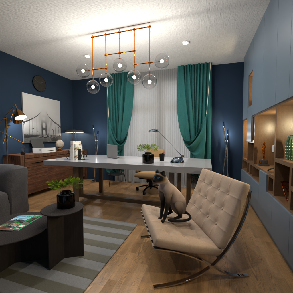 Blue wall #15102003 by Editors Choice