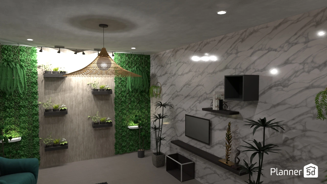 Room with green wall Copy #3075408 by Anto vinish