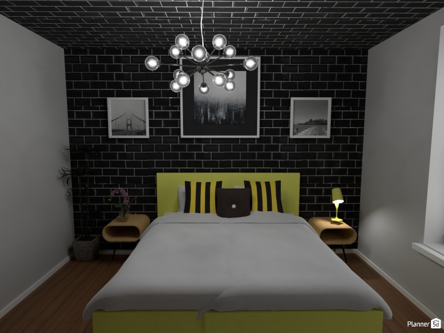yellow and black bedroom #4520735 by Anonymous:):)
