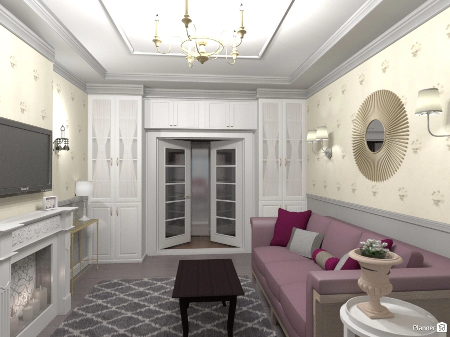 Гостиная в нежных тонах #65793 by Elena Strenova