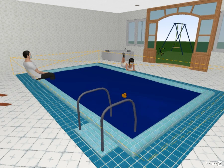 pool house with yard #83687 by nathan