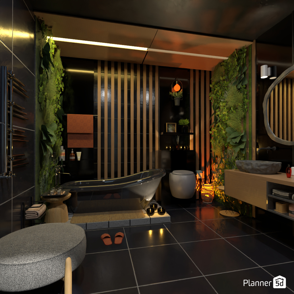 Dark bathroom #3362836 by Editors Choice