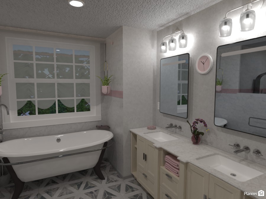 Master Bathroom, Home Design #209-A 3980548 by Valerie W. image
