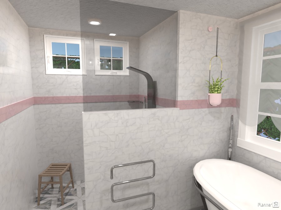Master Bathroom, Home Design #209-C #3980570 by Valerie