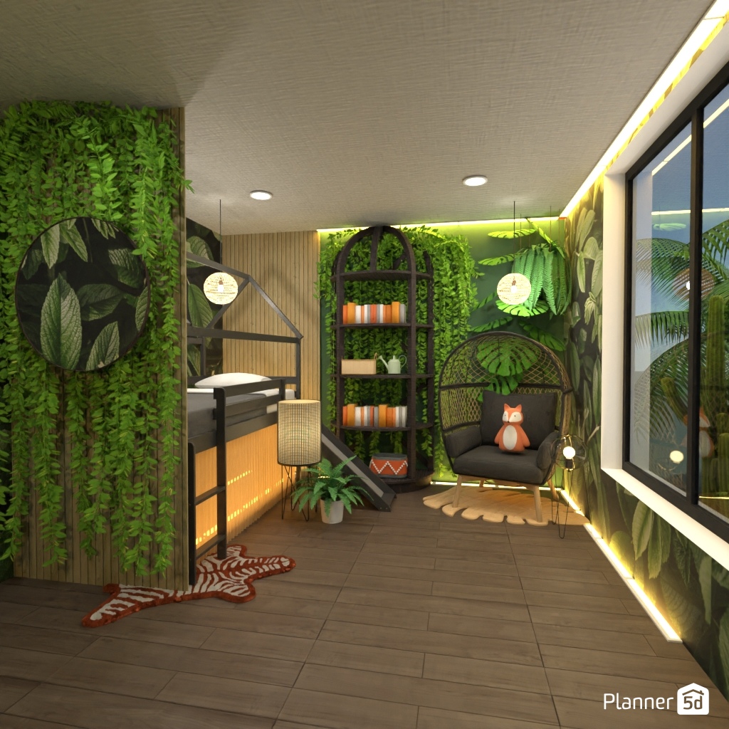 Jungle Bedroom #21785694 by Editors Choice