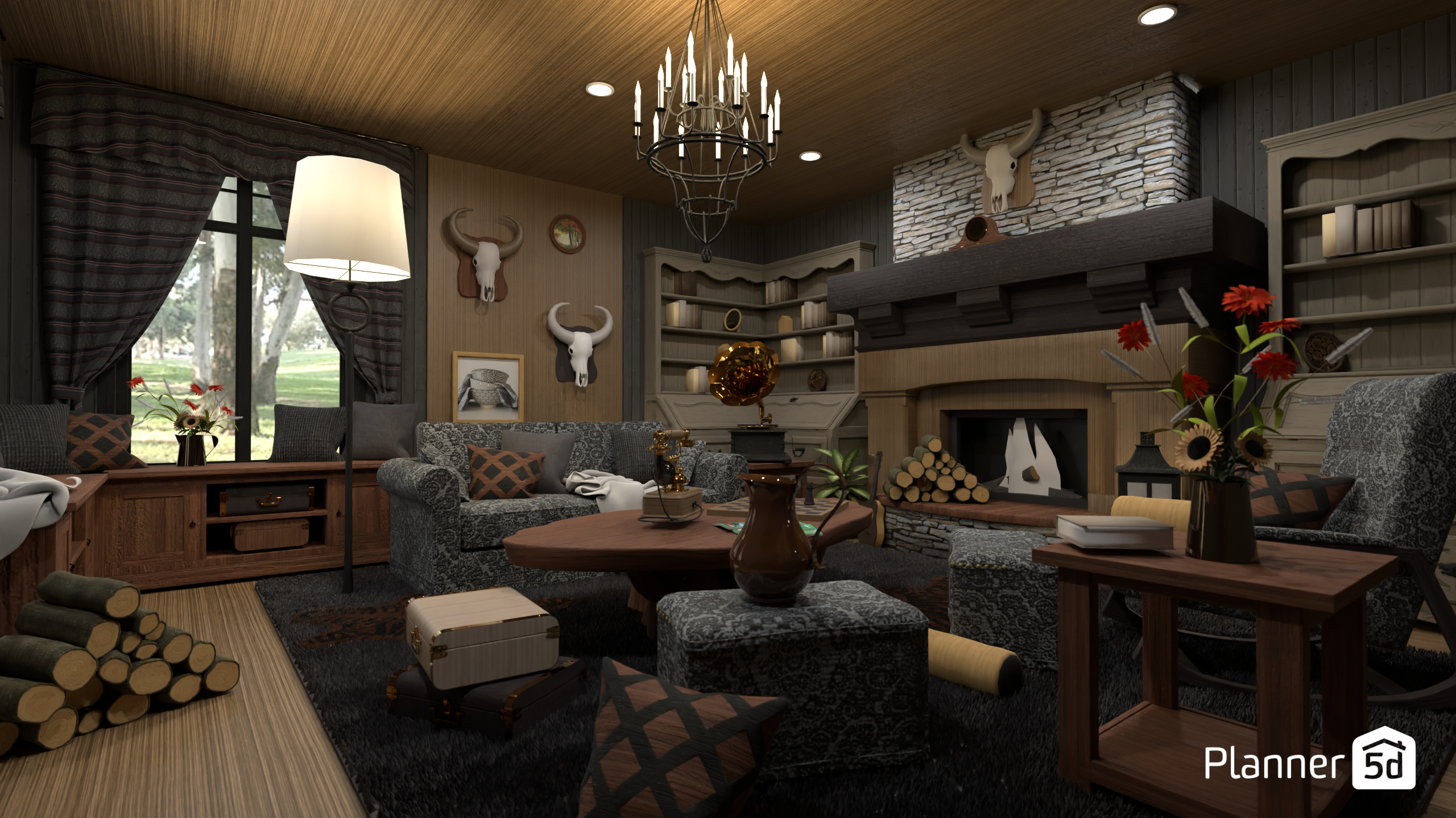 Country living room / Batalla de diseño #20198415 by Hall Pat