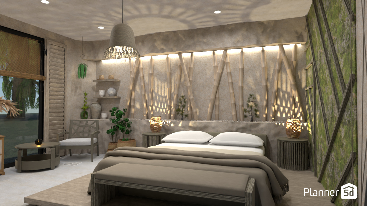 Wabi Sabi bedroom #14703467 by Janine de Jong