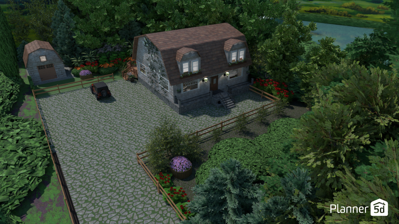 Garden Home #7571698 by Андреа Gabrielle