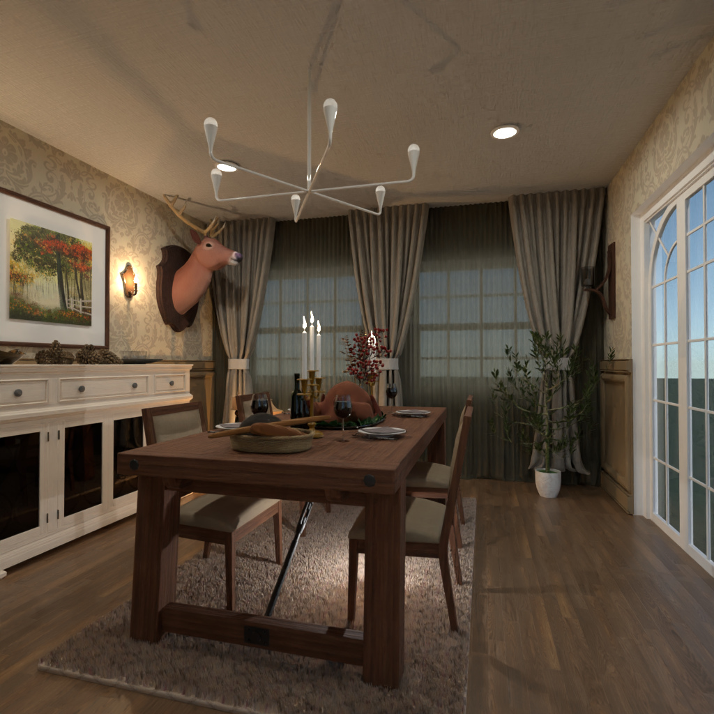 DB: Thanksgiving Day - room shell copy #3358740 by Editors Choice
