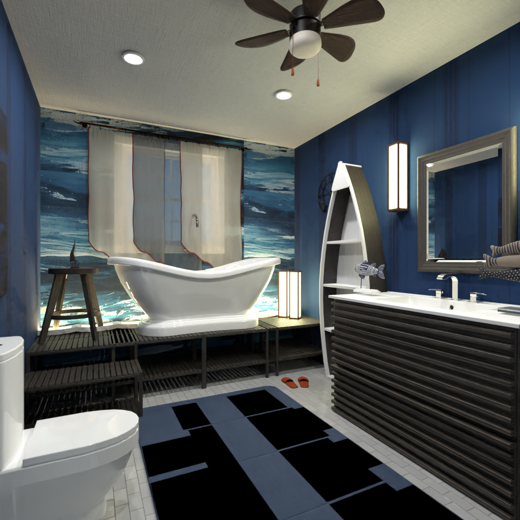Nautical bathroom #12292126 by Editors Choice