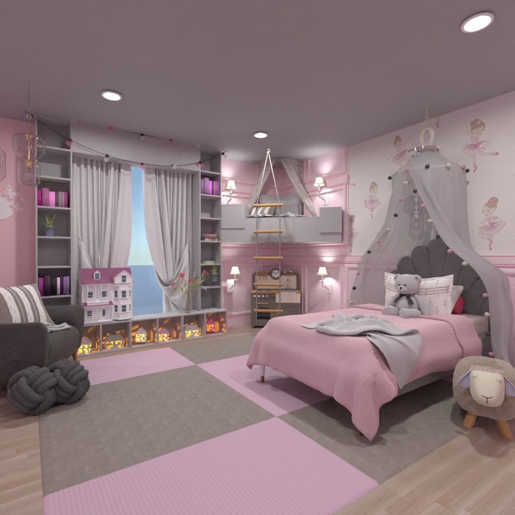 Pink Bedroom #11730728 by Editors Choice