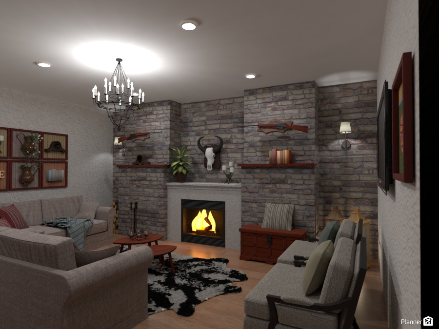 Country-Style Living Room #2 #6035364 by Fede Lars