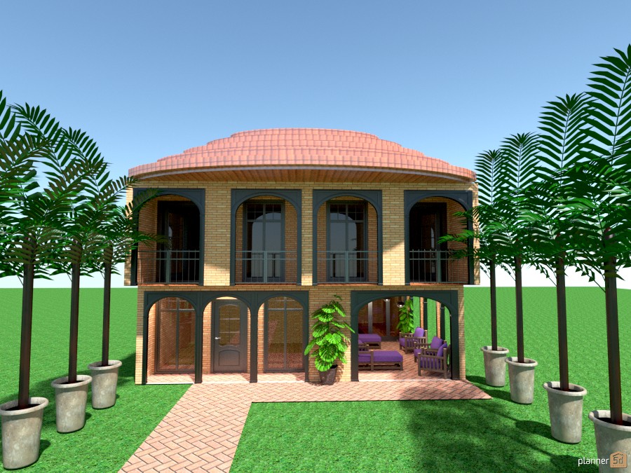 arches n palm trees #916123 by Joy Suiter