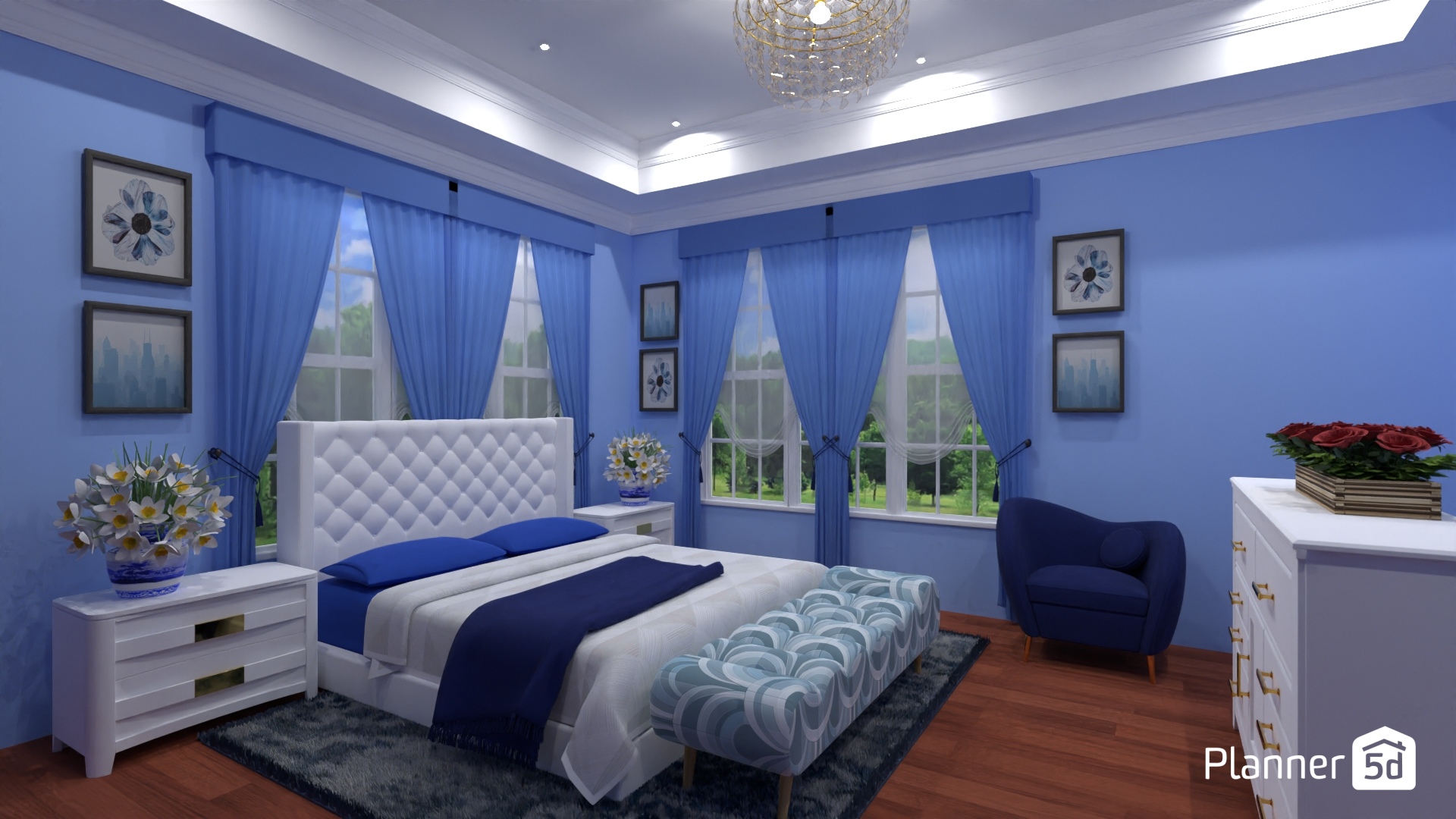 Dormitorio azul #25315356 by MariaCris