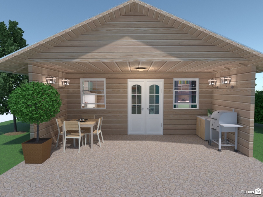 Garden Cottage #2707858 by Elena Z