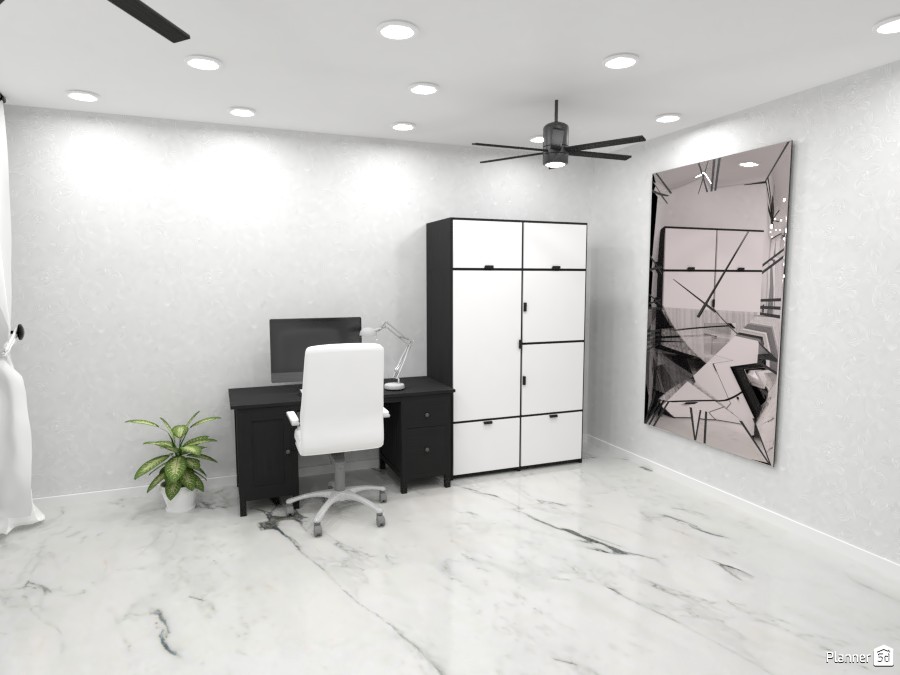 black and white office #3592268 by R.S