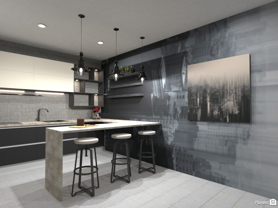 Industrial style kitchen! #4695619 by Doggy
