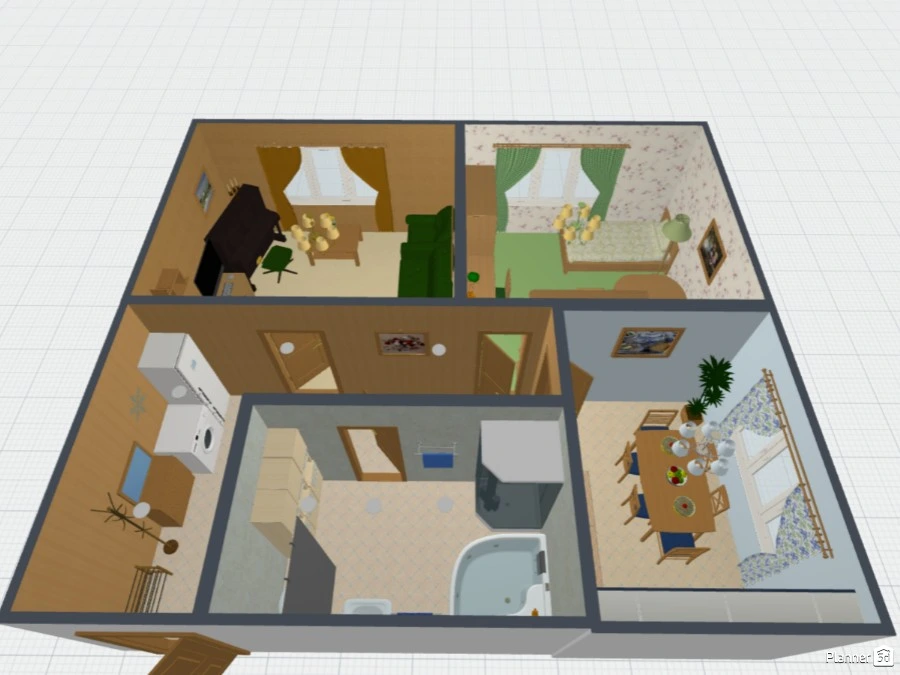 Проект "Дизайн двухкомнатной квартиры". #71100 by Мария Кирпа