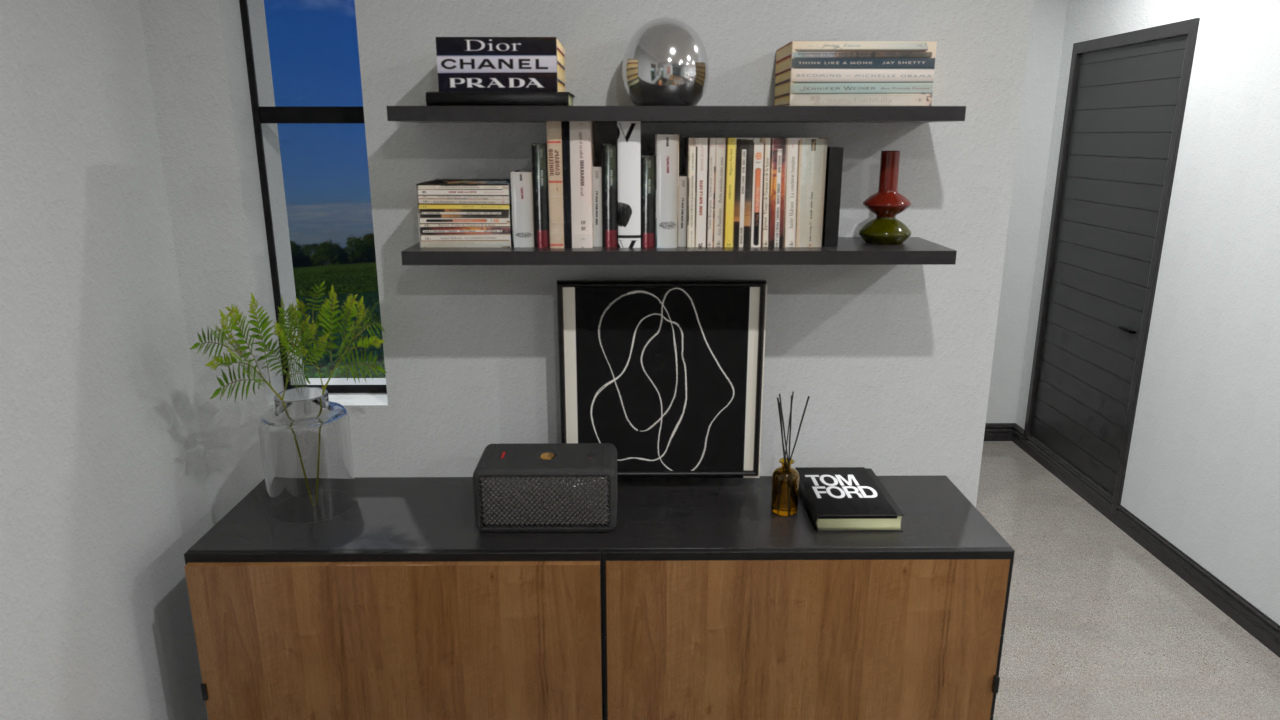 Custom Sideboard with Bookshelf - Casa #13 9874256 by Candice Nero image