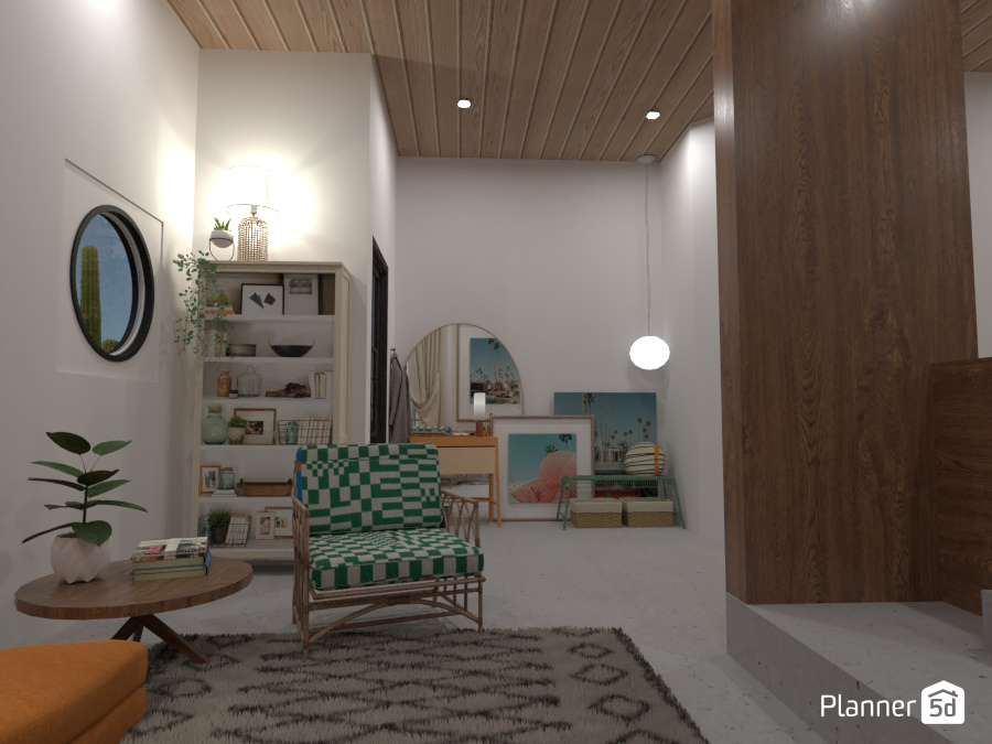 Palm Springs House - Maximalist Living room and Entryway #6770502 by Ana G