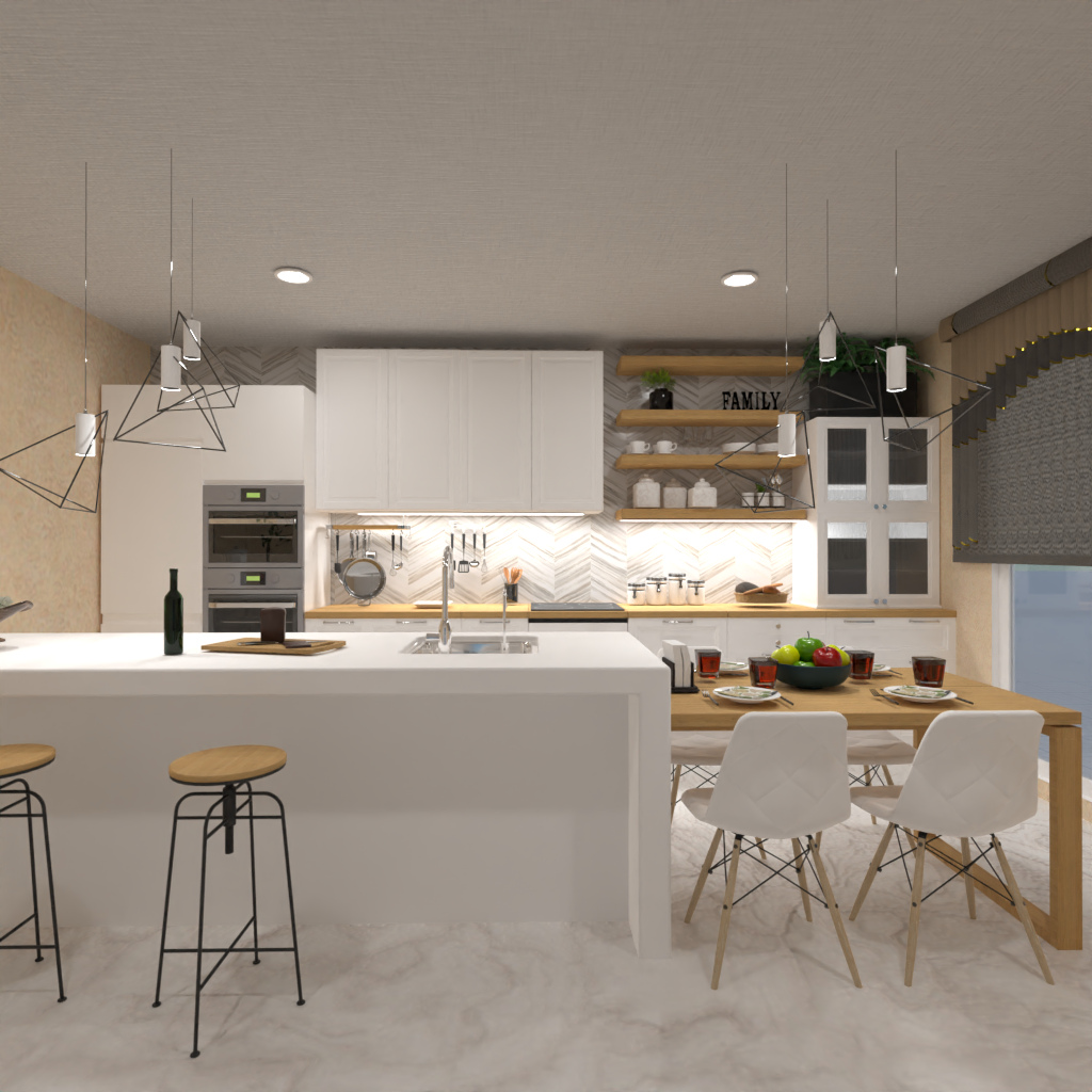 Brown and White Kitchen #11527776 by Editors Choice