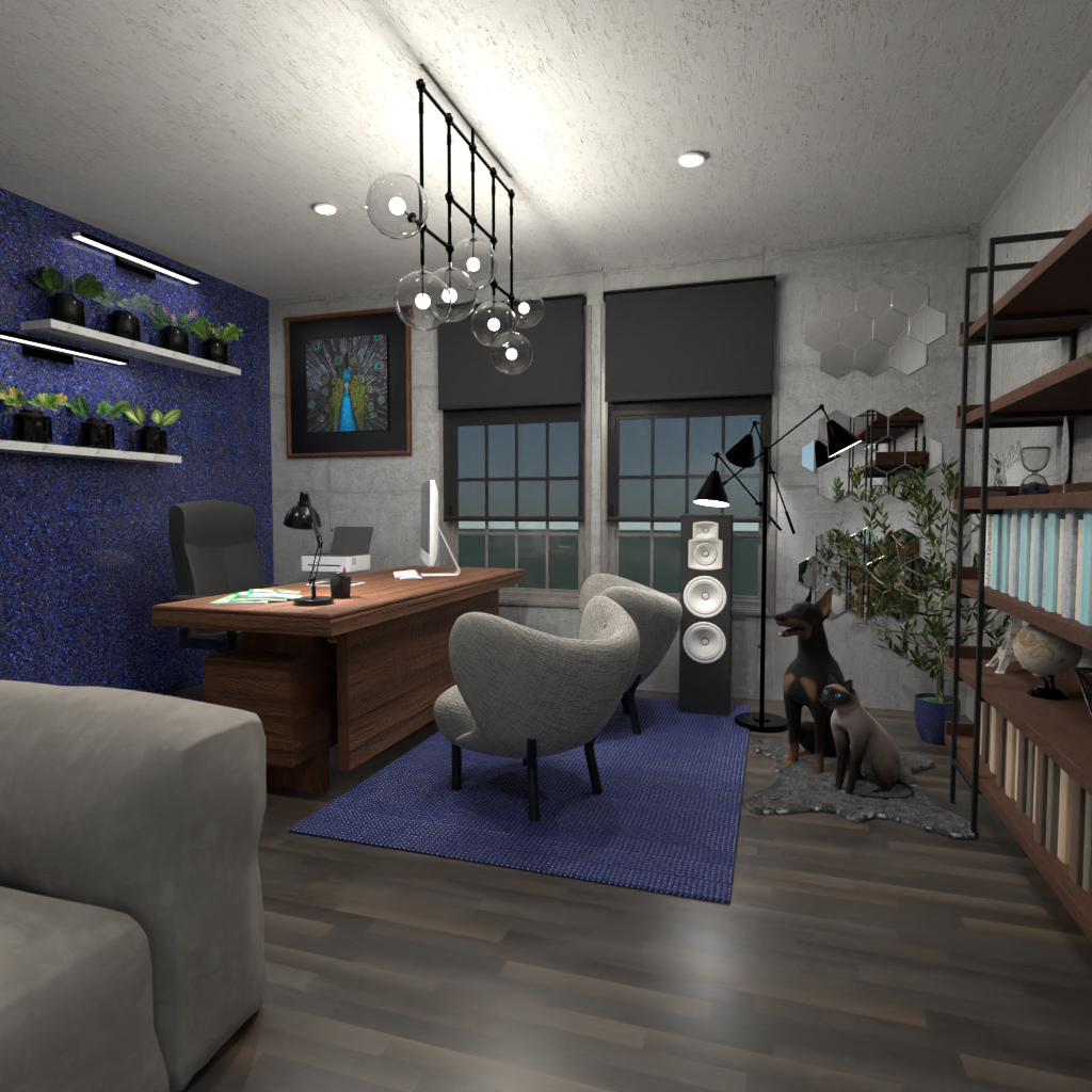 Blue wall #15121211 by Editors Choice