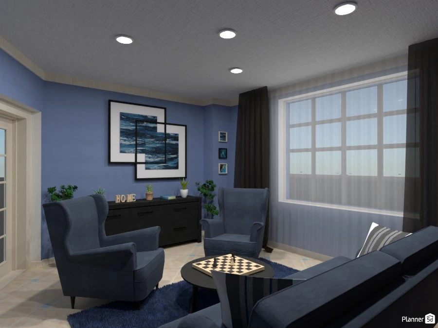 Library at home ... "Blue calm" #83084 by Gabes