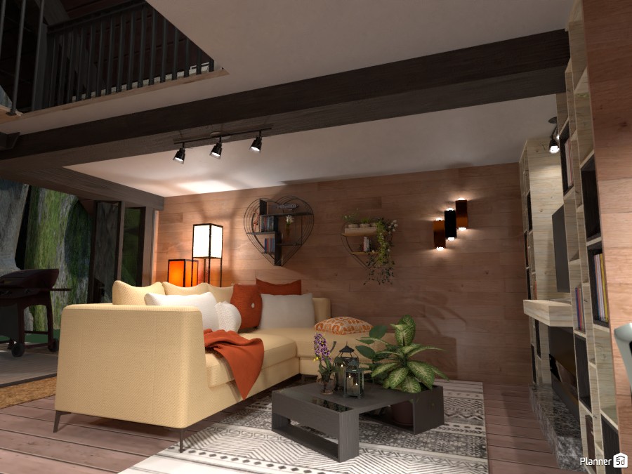 Casetta nel bosco: Living #4783004 by Micaela Maccaferri