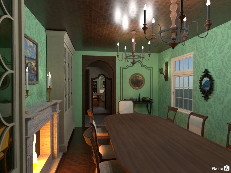 Dining room inspired by Jane Austen #3607397 by Rita