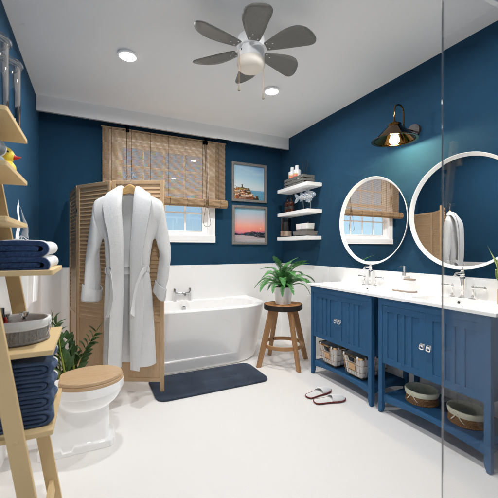 Nautical bathroom #12248905 by Editors Choice